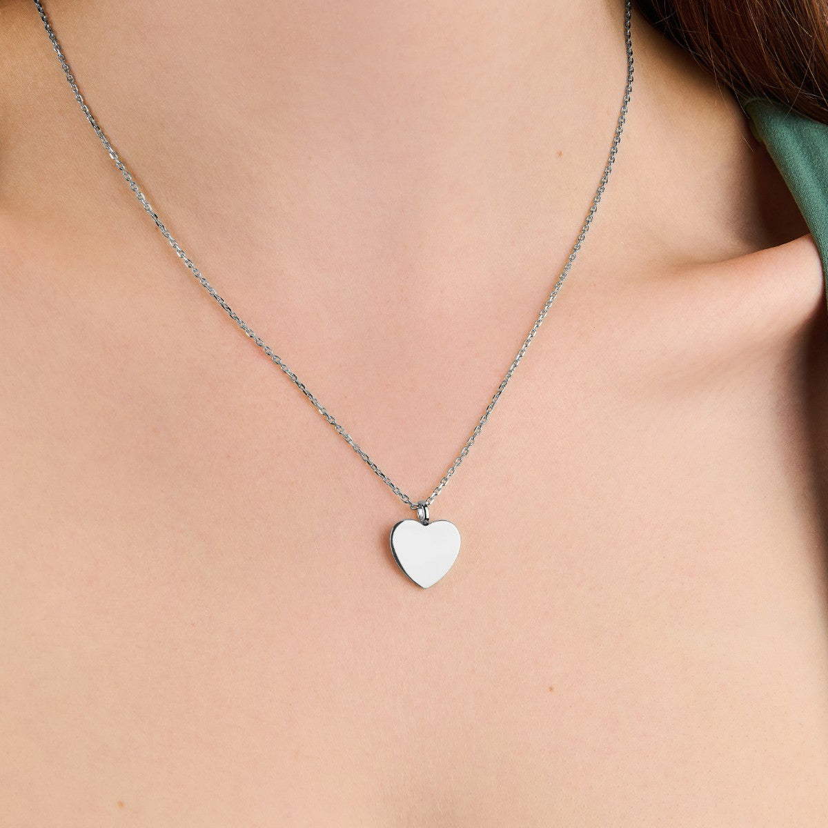 Heart Silver Necklace - Lev