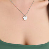 Heart Silver Necklace - Lev
