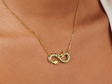 Infinity Dragon 14k Gold Plated Necklace | Little Sky Stone