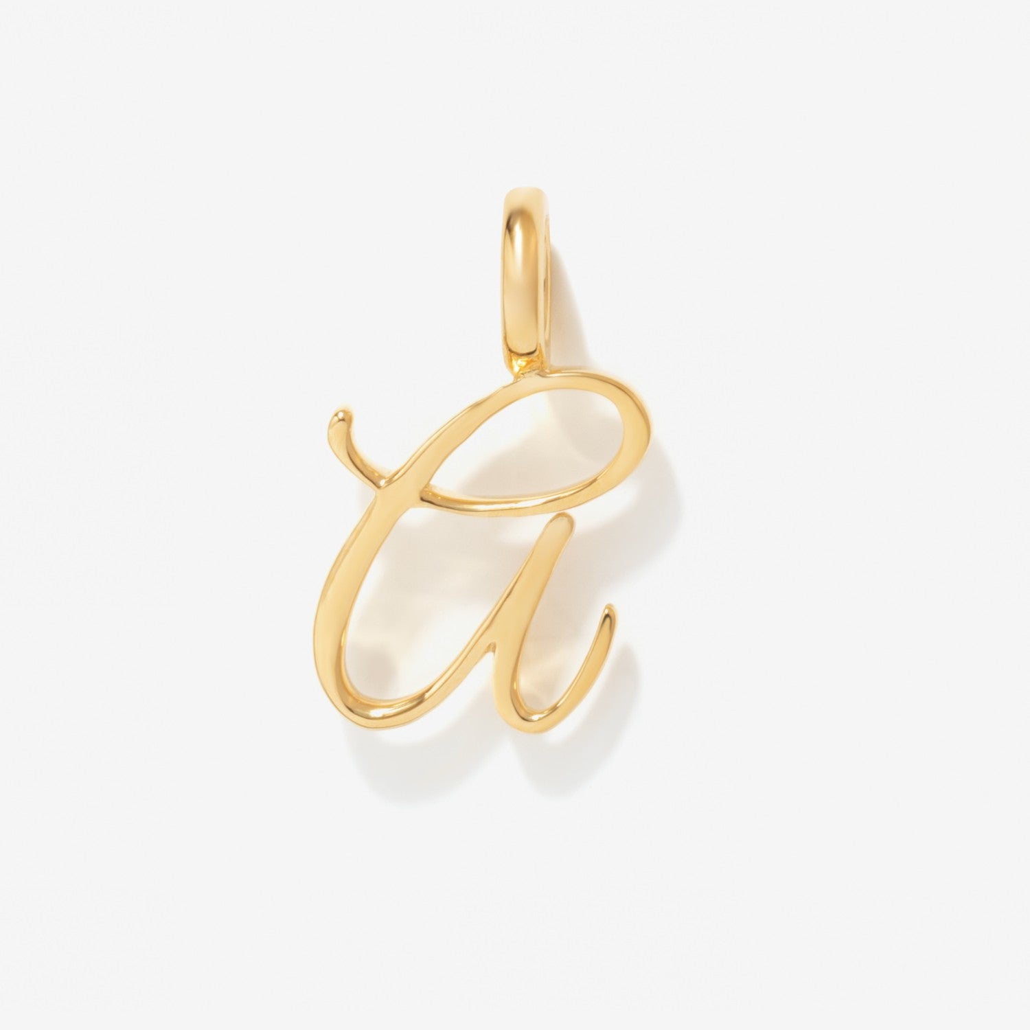 Cursive Initial Letter Charm - A