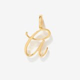 Cursive Initial Letter Charm - A