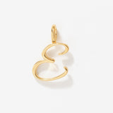 Cursive Initial Letter Charm - E