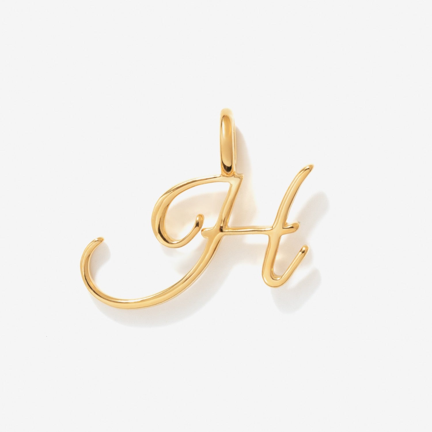 Cursive Initial Letter Charm - H