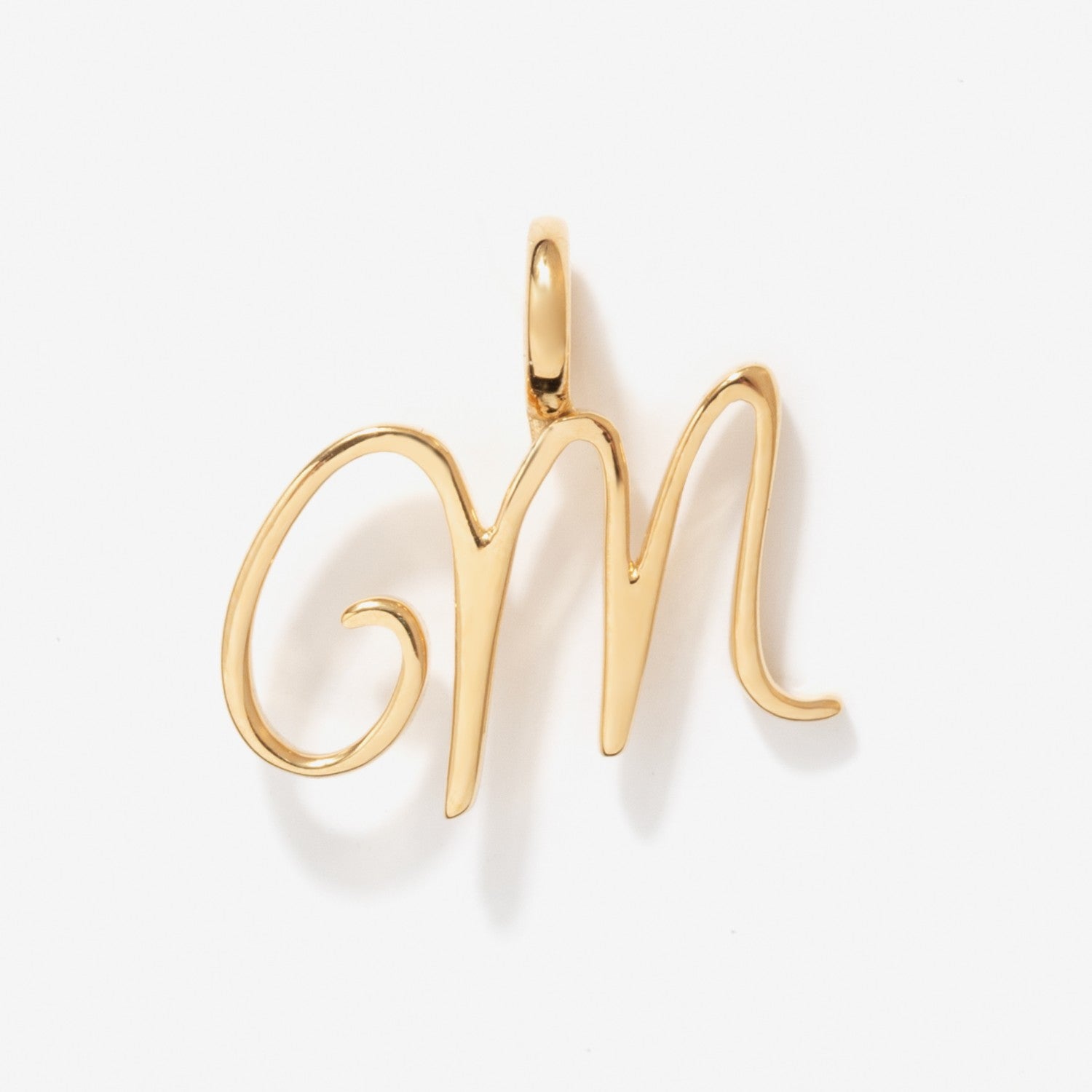 Cursive Initial Letter Charm - M