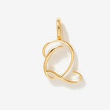 Cursive Initial Letter Charm - Q