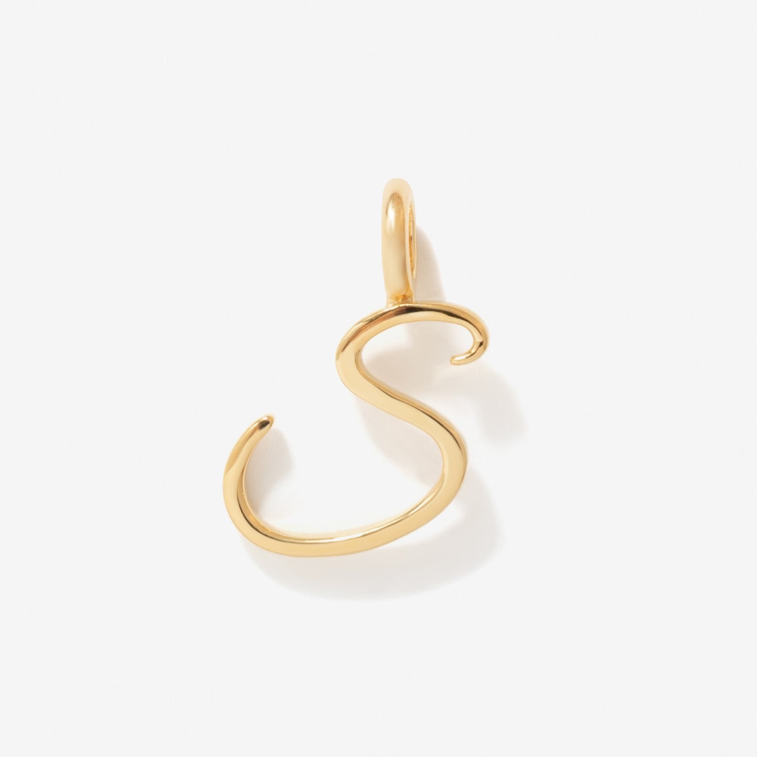 Cursive Initial Letter Charm - S