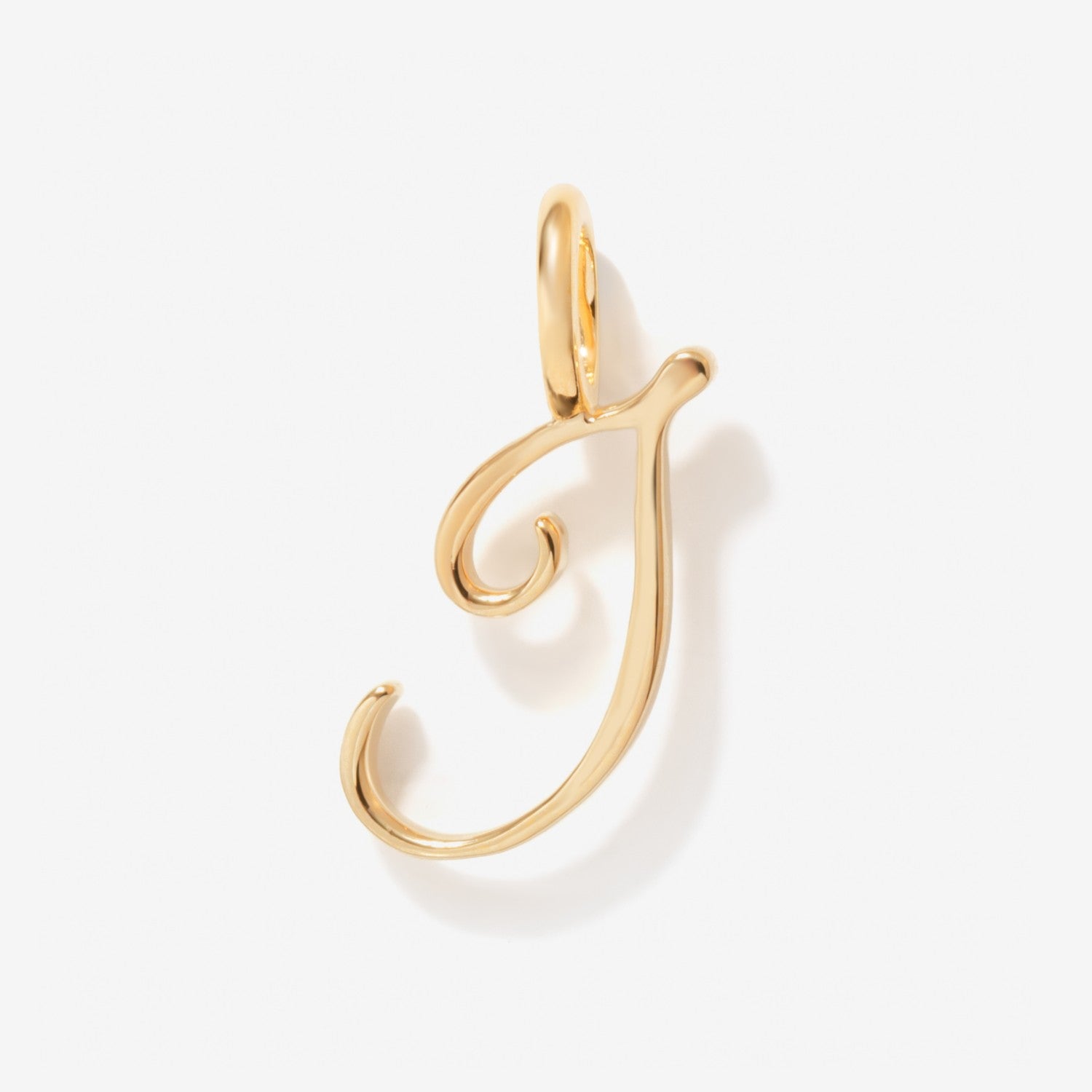 Cursive Initial Letter Charm - T