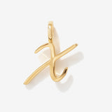 Cursive Initial Letter Charm - X