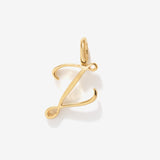 Cursive Initial Letter Charm - Z