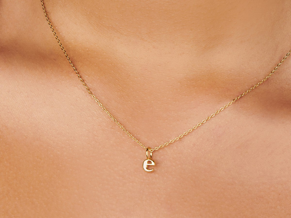 Lowercase Old English Initial Necklace – Kailifornia