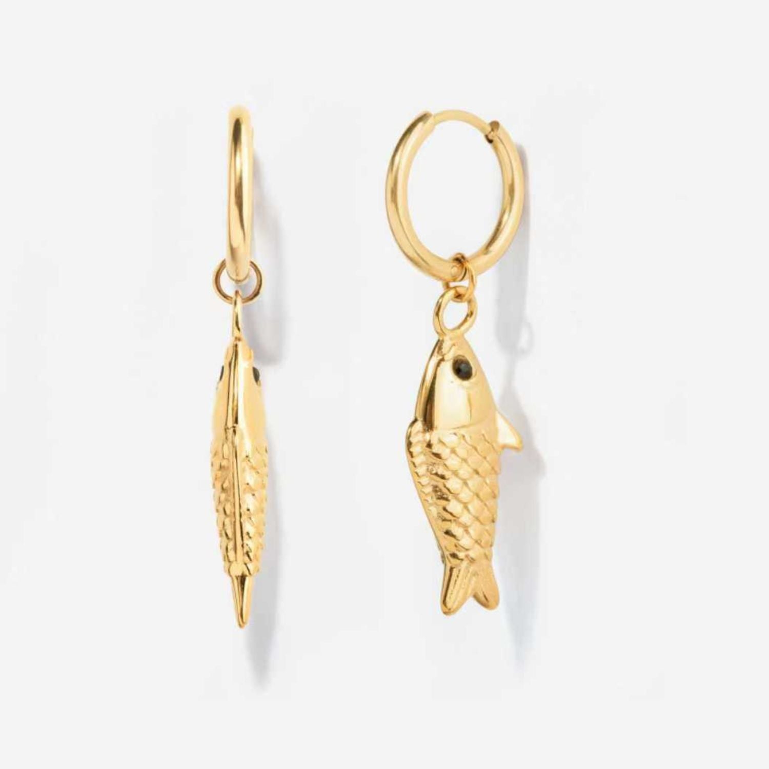 Koi Fish Hoop Earrings