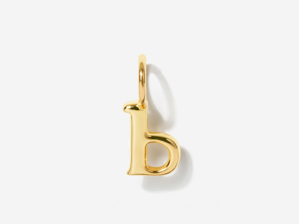 Tiny Lowercase Initial Charms | Little Sky Stone