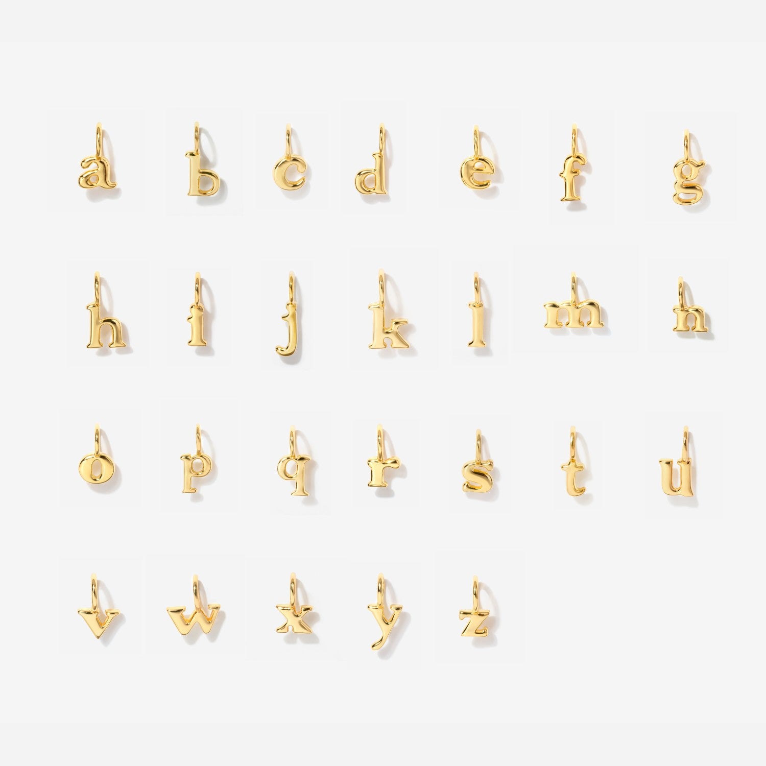 Lowercase Initial Design Tiny Lowercase Initial Gold Filled Necklace | Little Sky Stone