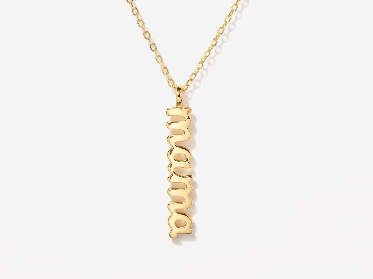 Mama Letter Script Custom Pendant Necklace | Little Sky Stone
