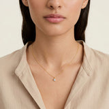 March Birthstone Aquamarine Necklace