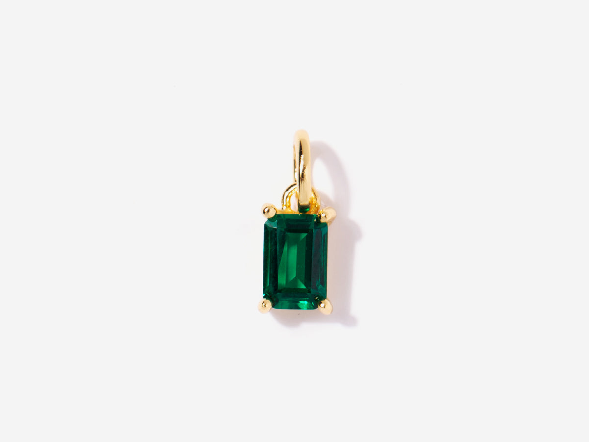 Emerald May Birthstone Charm | Little Sky Stone