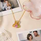 Three Birthstone Necklace