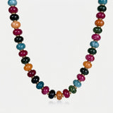 Multi-color Semi-Precious Gemstone Beaded Necklace Jane