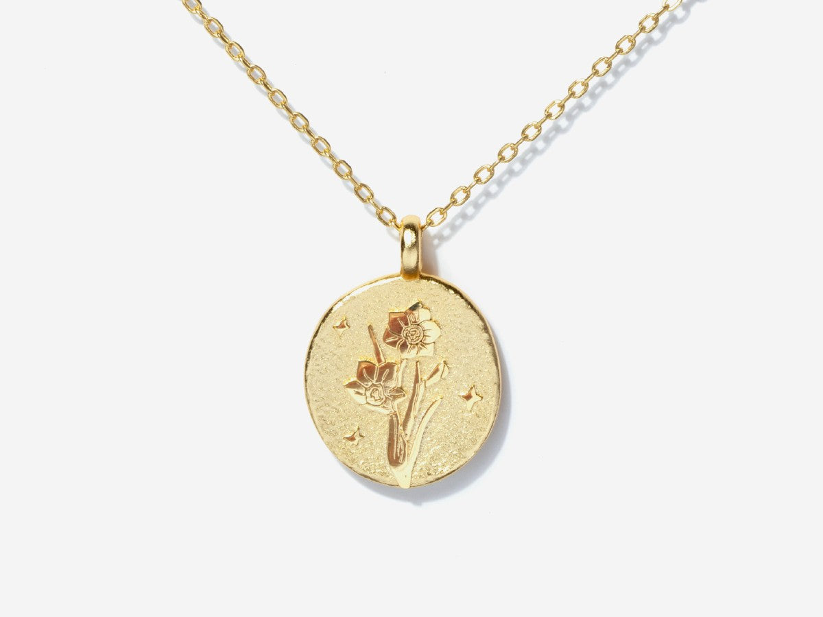 Narcissus December Birth Flower Necklace | Little Sky Stone