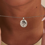 Chrysanthemum November Birth Flower Silver Necklace