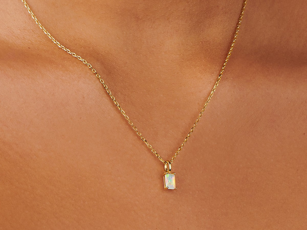Birthstone 14k Gold Pendant Necklaces | Little Sky Stone