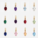 Oval Birthstone Charms