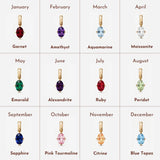 Oval Birthstone Charms
