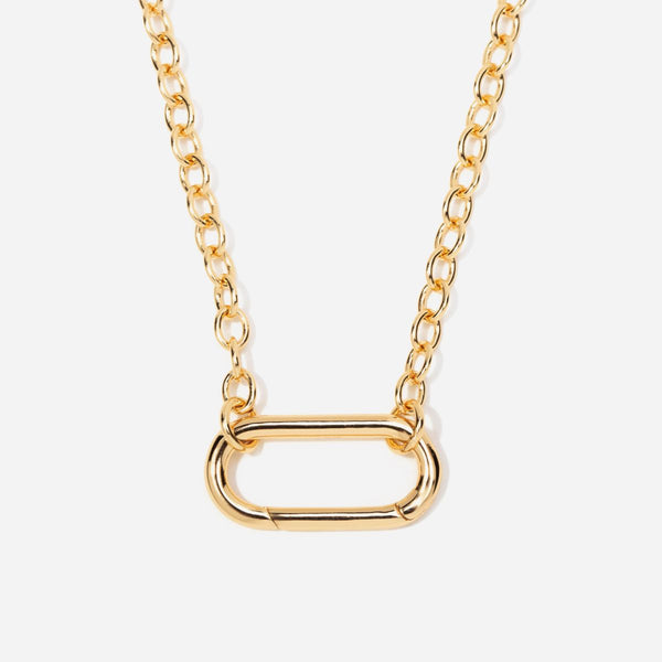 Oval Link Connector Charm Necklace – Little Sky Stone