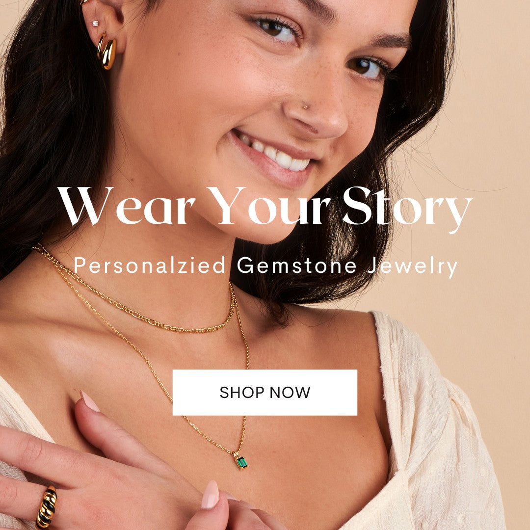 Shop Personalized Birthstone Necklaces, Charms, Earrings, Rings, Bracelets and more at Little Sky Stone