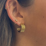 Rope Twisted Hoop Earrings - Blake