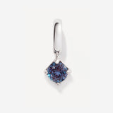 Round June Birthstone Alexandrite Silver Charm