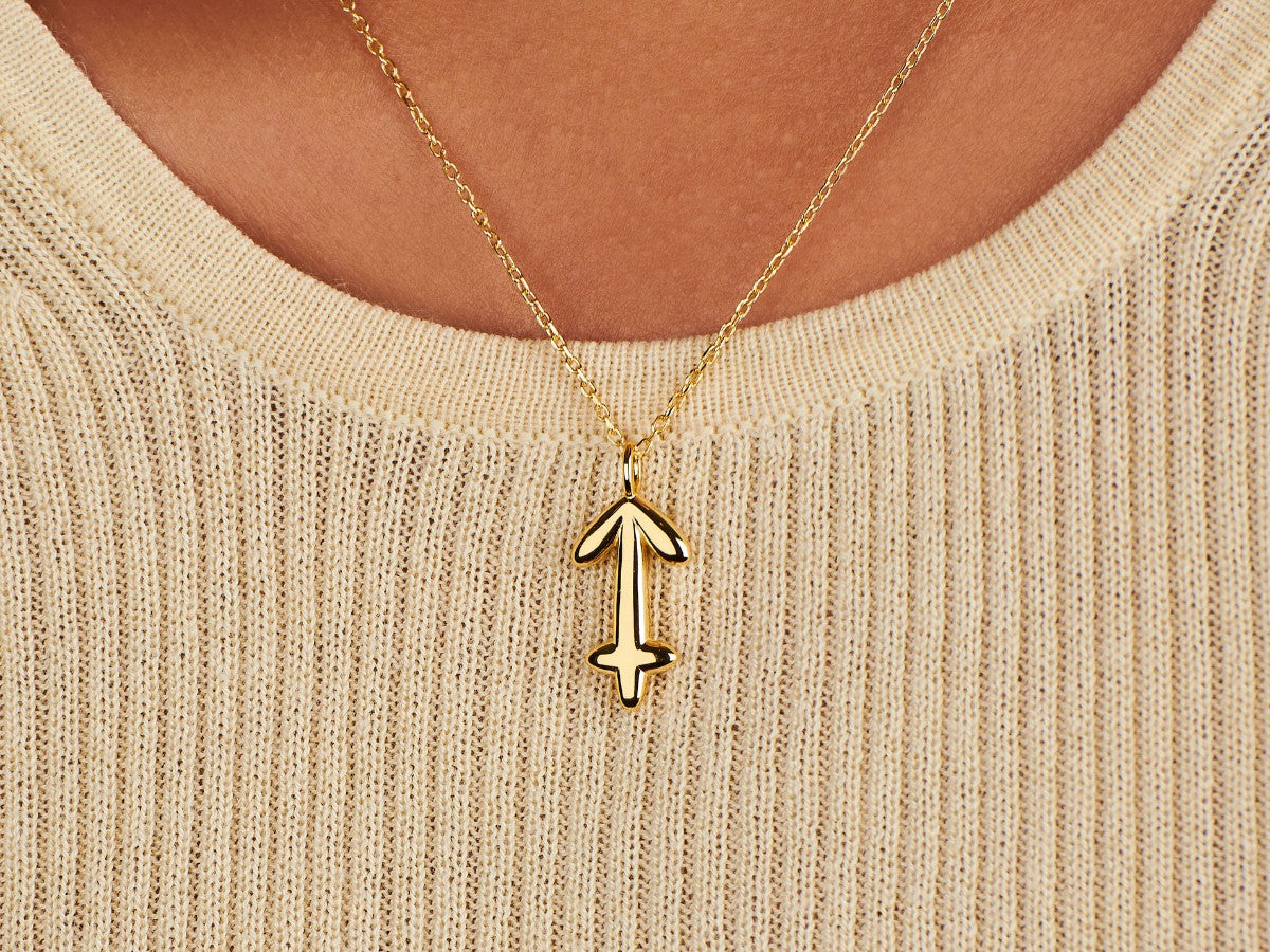 Coin Pendant Necklace – Gold – Baronyka