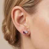 Seraphina Amethyst Stud Earrings