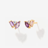 Seraphina Amethyst Stud Earrings