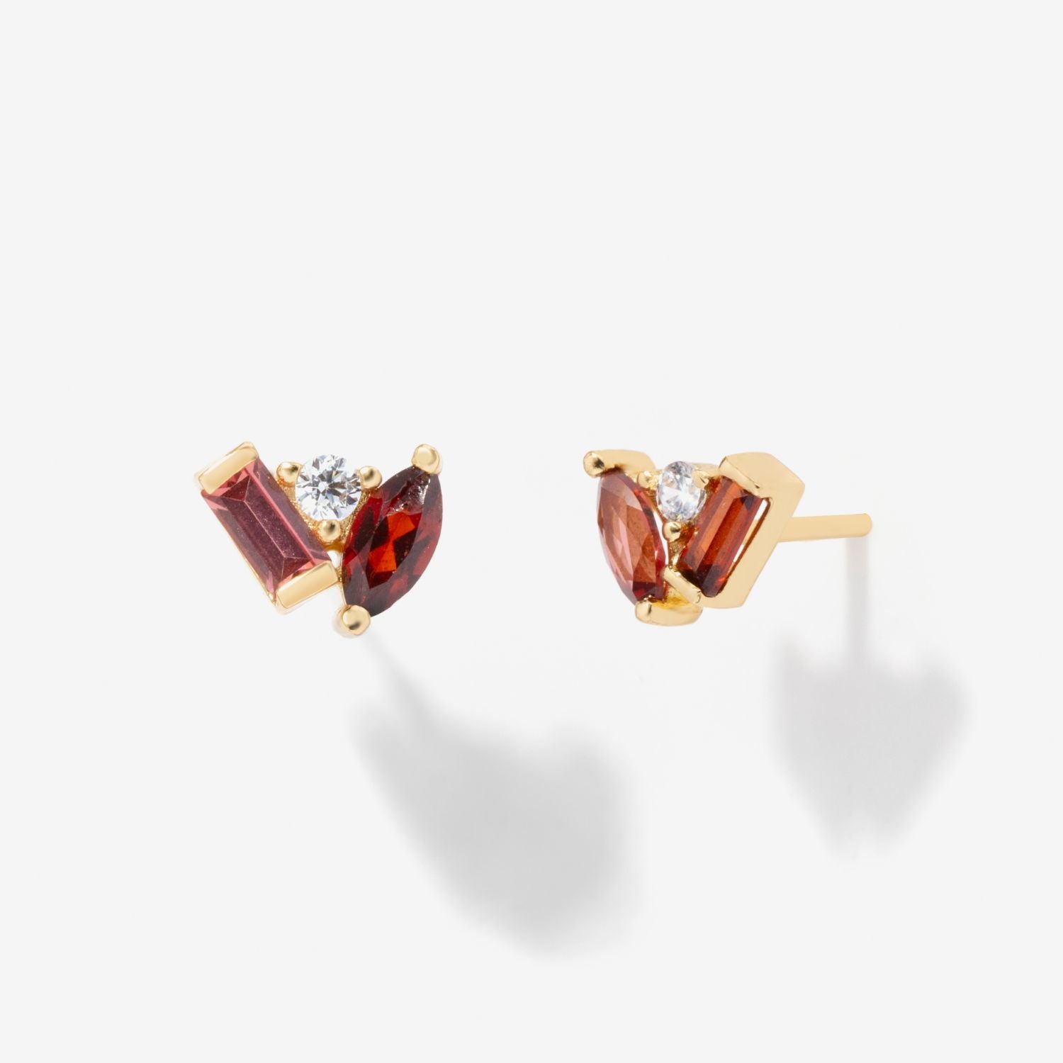 Seraphina Garnet Stud Earrings