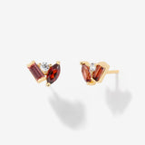 Seraphina Garnet Stud Earrings