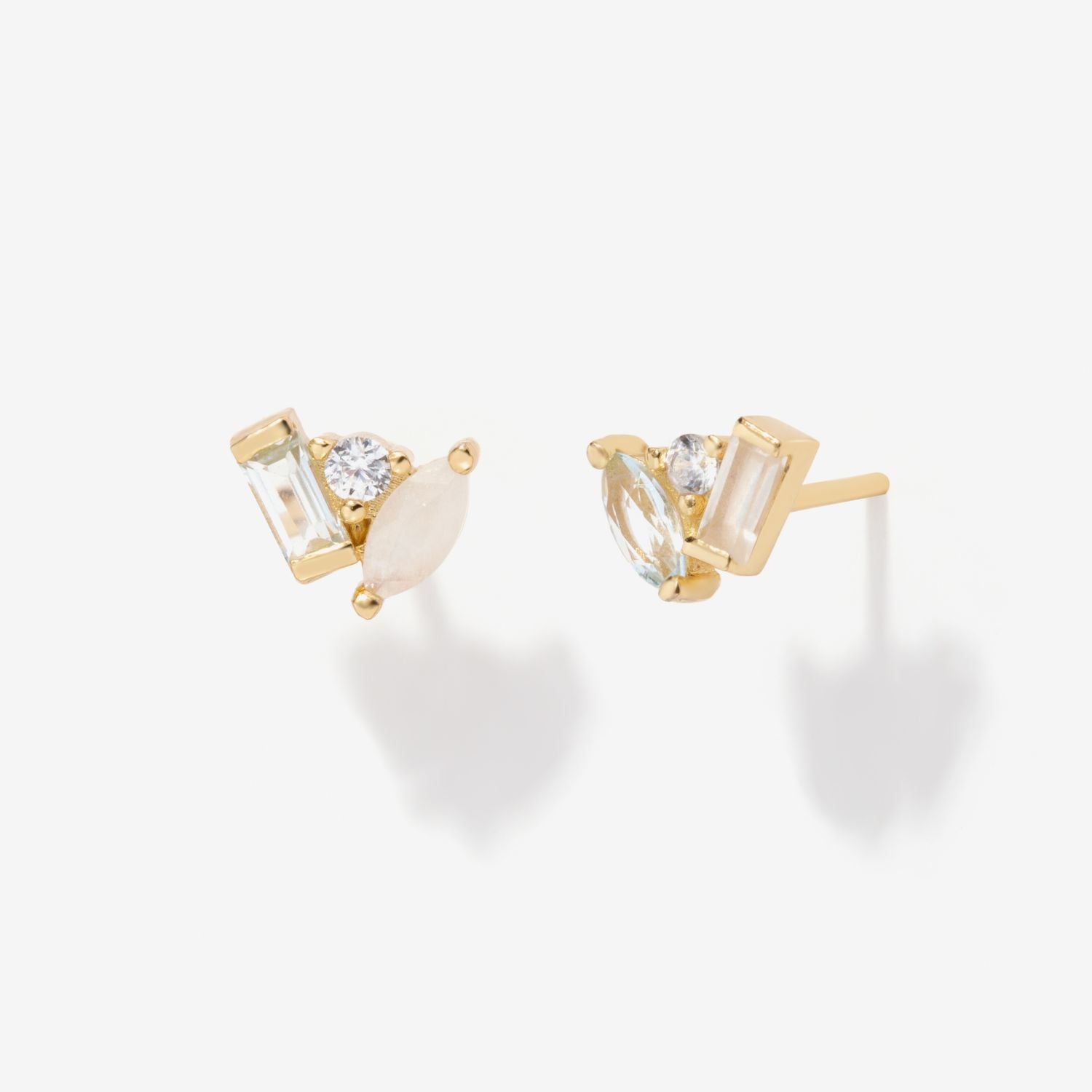 Seraphina Moonstone Topaz Stud Earrings