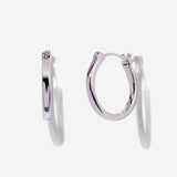 Small Sterling Silver Tube Hoop Earrings | Little Sky Stone