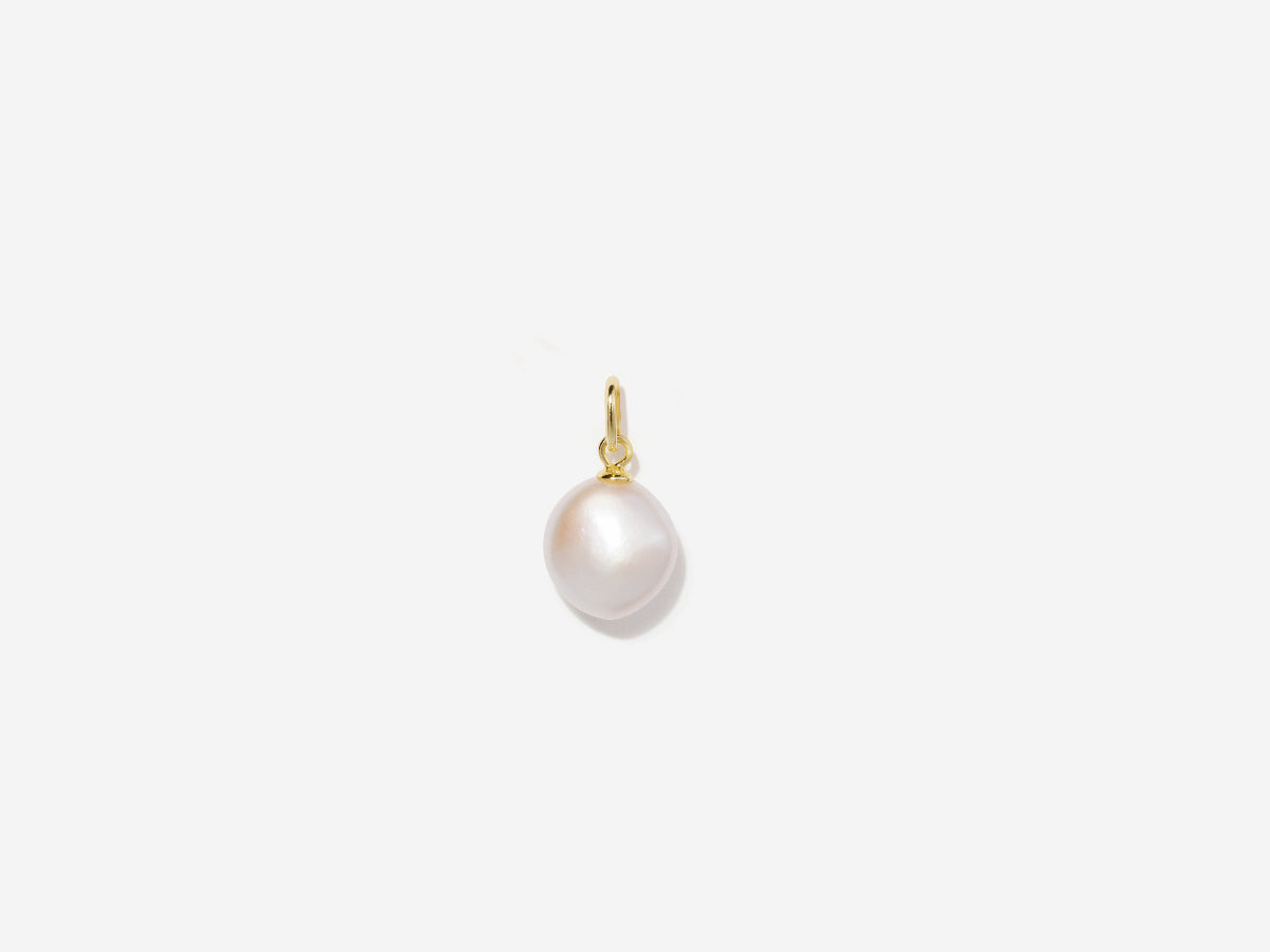 Round Baroque Pearl Pendant Charm | Little Sky Stone