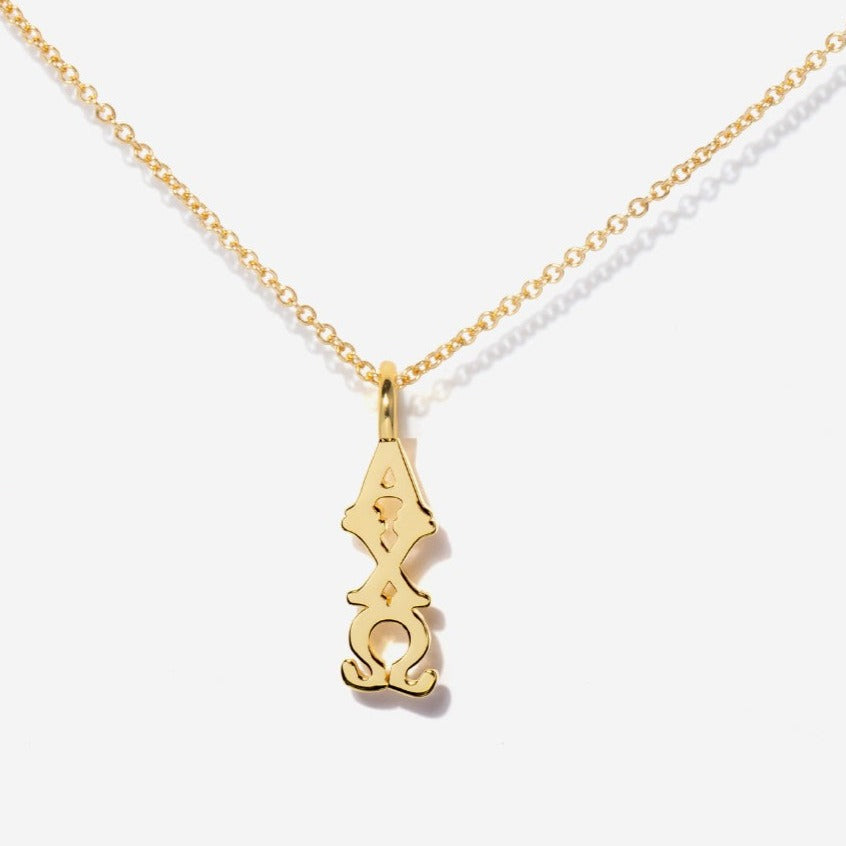 Sorority Alpha Chi Omega Charm Necklace | Little Sky Stone