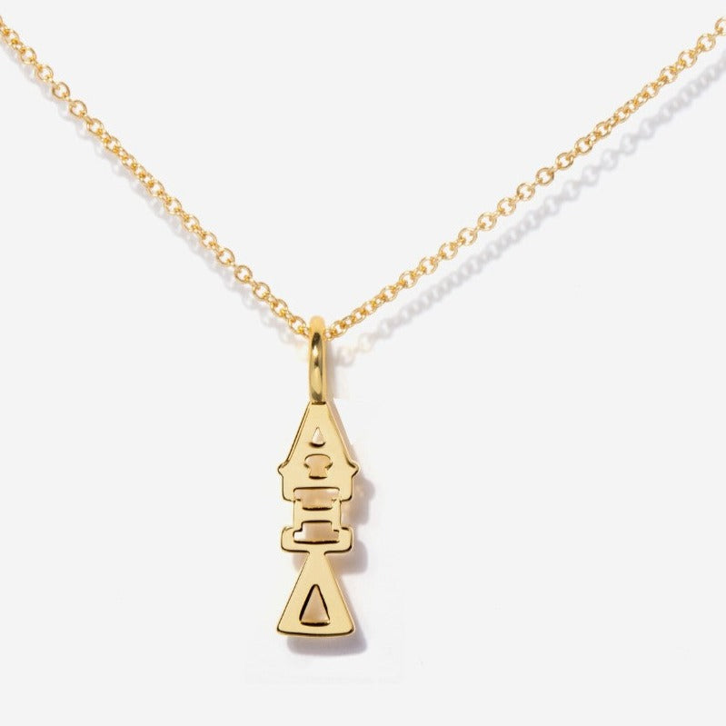 Sorority Alpha Xi Delta Charm Necklace | Little Sky Stone