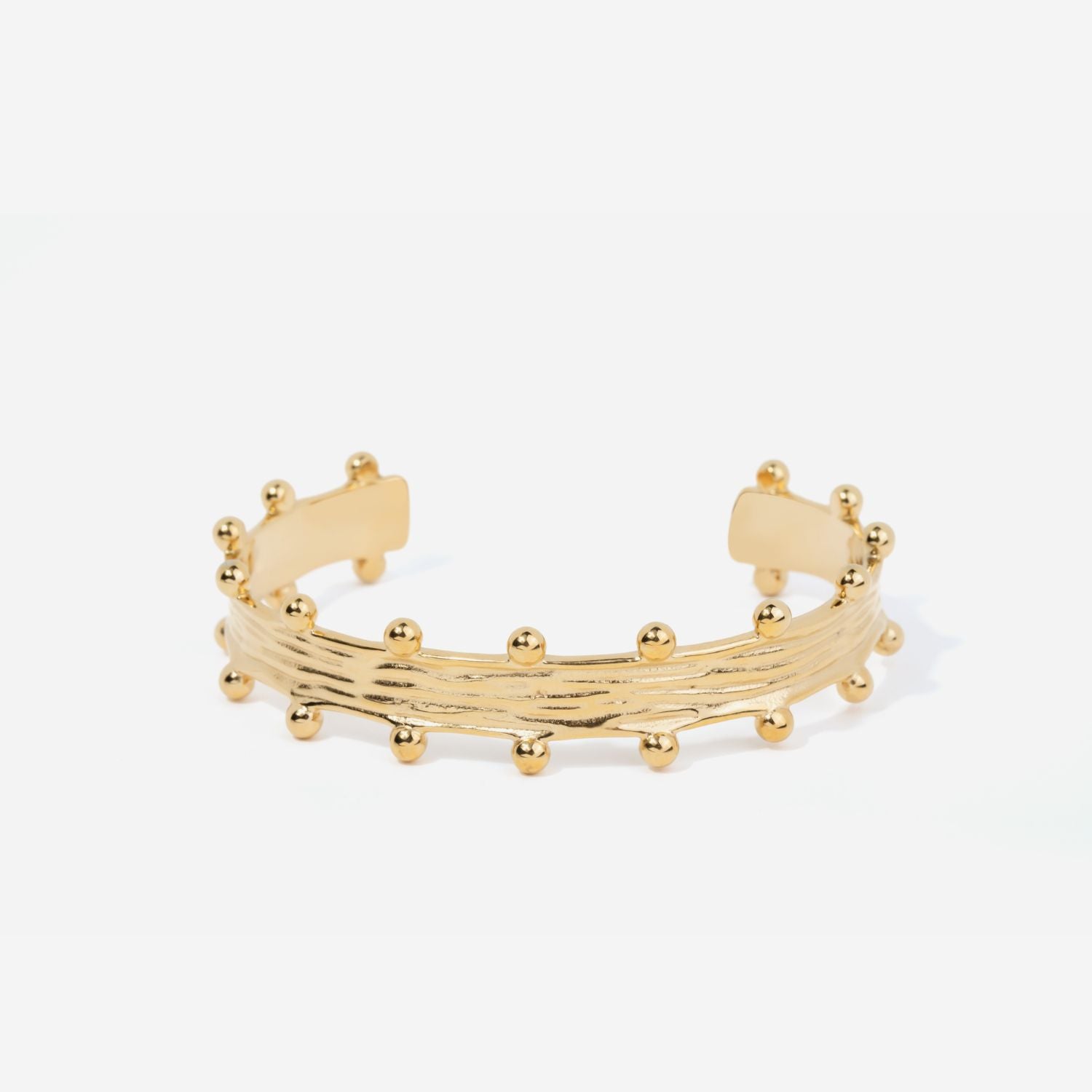 Stardust Cuff Bracelet in 14k Gold over Stainless Steel