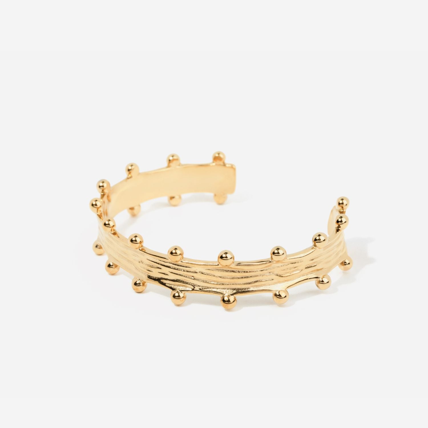 Stardust Cuff Bracelet in 14k Gold over Stainless Steel