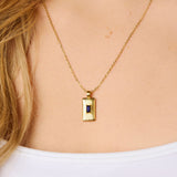 Clara Sunburst Sapphire Pendant