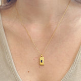 Clara Sunburst Sapphire Pendant