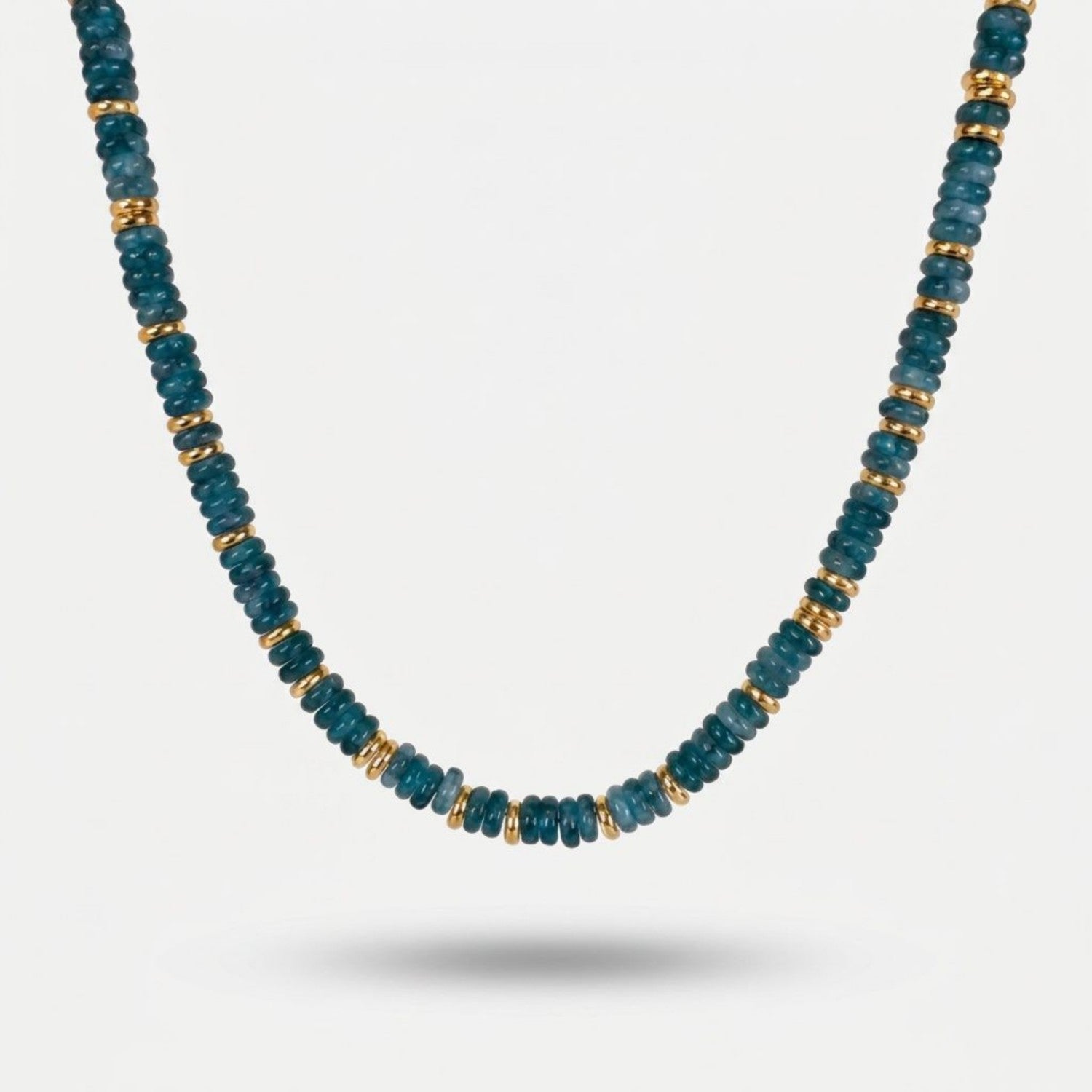 Teal Beaded Necklace Joyce