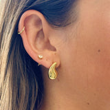 Teardrop Stud Earrings Lila