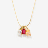 Three Birthstone Necklace - Ada