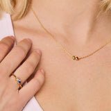 Two Birthstone Personalized Necklace