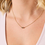Two Birthstone Personalized Necklace